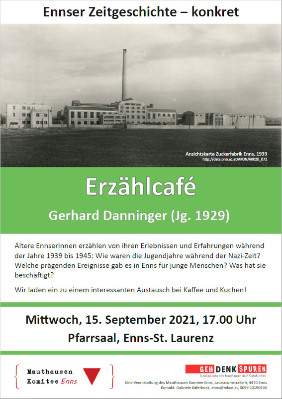 Einladung Erzählcafé 2021